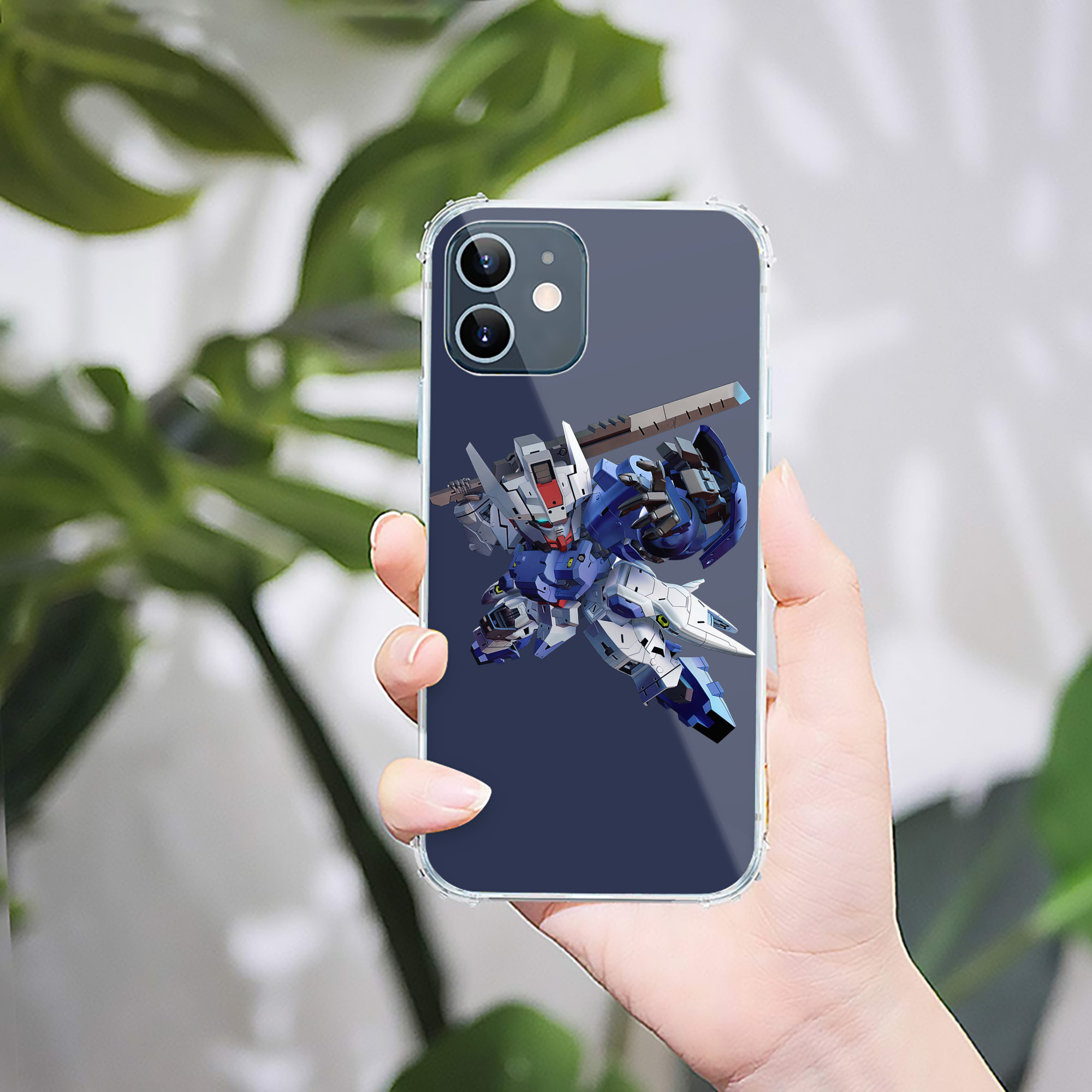 （画像用） 機動戦士ガンダム Mobile Suit Gundam 【iPhone 12シリーズ対応】透明スマホケース（クリアソフトケース）